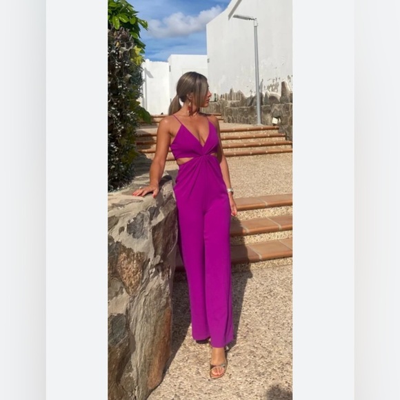 Zara Pants - 💜 CUT OUT LONG JUMPSUIT
